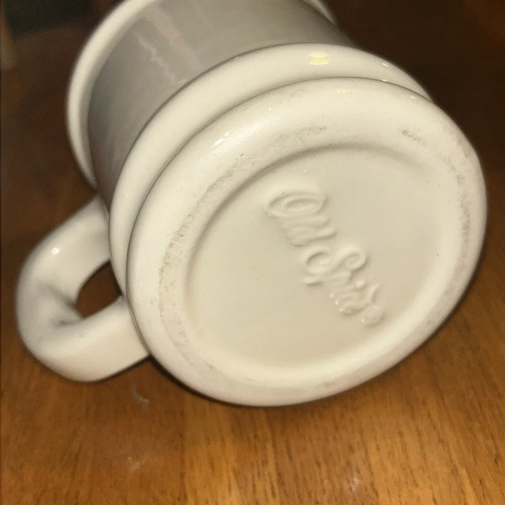Old Spice Soap Shaving Mug Vintage‎ White